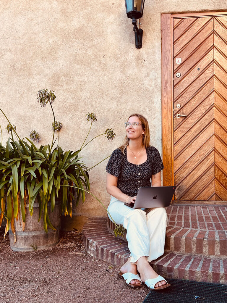 Porträtt på Linda Wahlgren